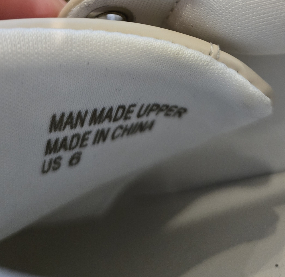 NWOT White Raven Sneakers Size 6 Tan And Mauve - Picture 7 of 9